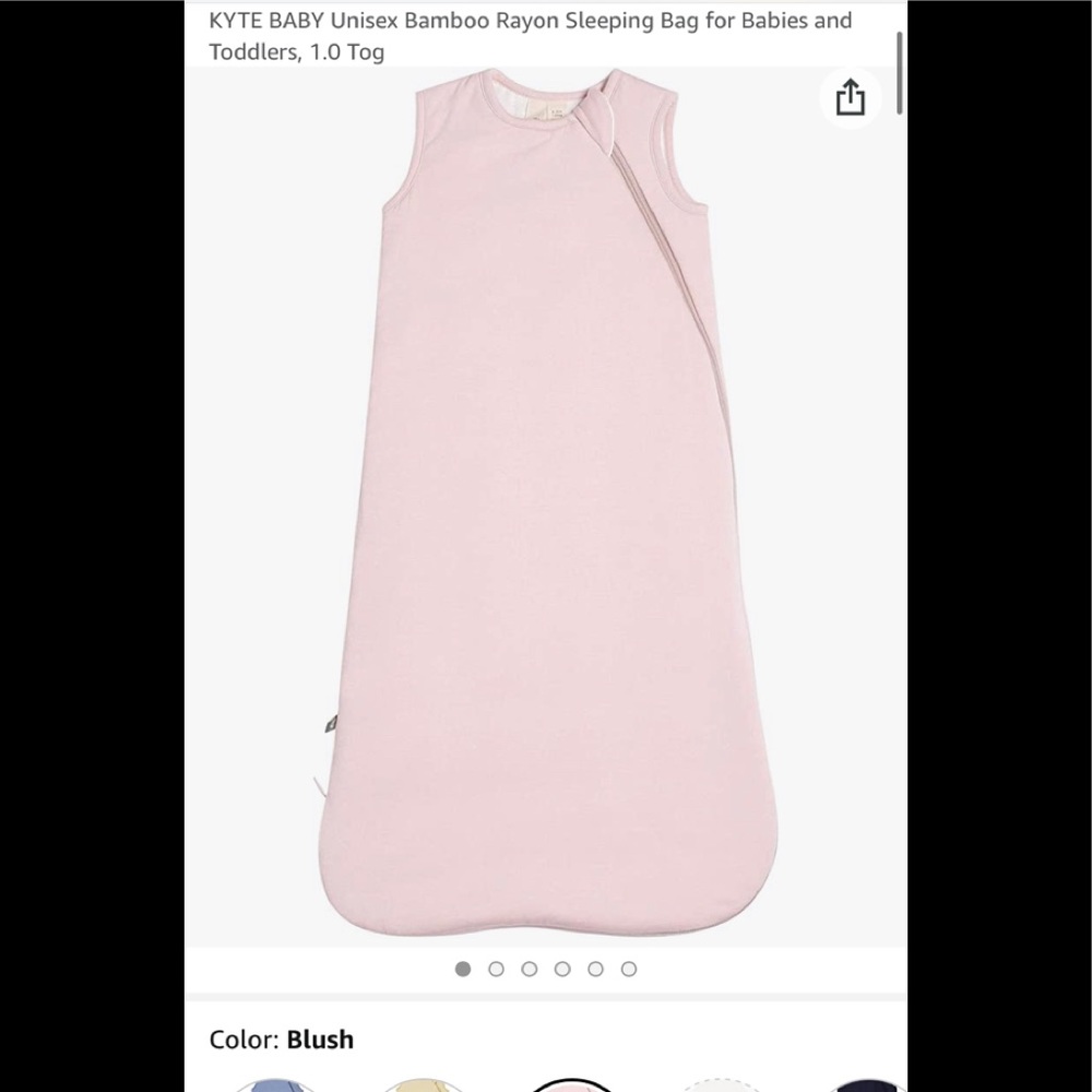 Kyte Baby Sleep Bag 1.0 tog Blush